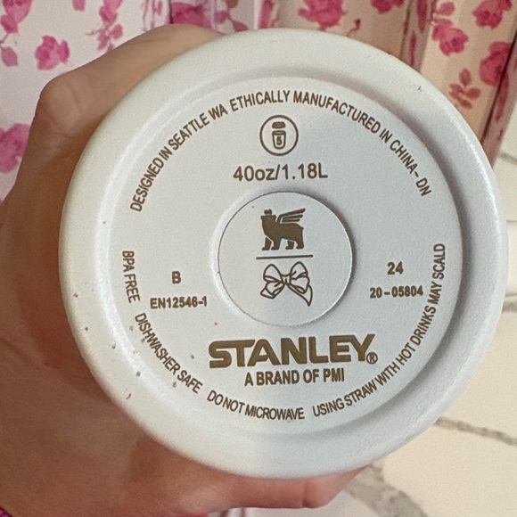 Stanley Quencher H2.0 Tumbler with Pink Floral Design- Love Shack Fancy - Picture 9 of 11